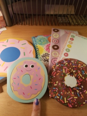 I may have a collection of doughnut notebooks...because well - they have doughnuts on them!
